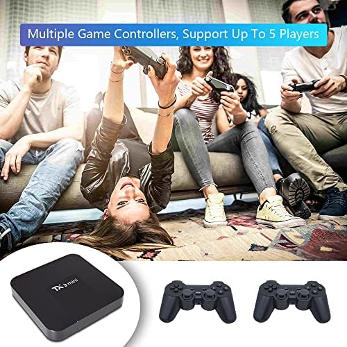 Console de jogos FrigedaEG TX3 com mais de 50000 jogos, console de videogame sem fio para PC/TV/Projector ， EmuEc 4.3/Android