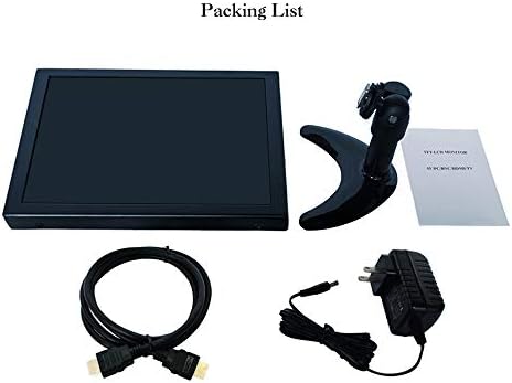 ICHAWK W080MN-592/8 '' Inch 1024x768 IPS Screen Metal Iron Shell Mini Monitor de PC industrial portátil portátil Display, Player
