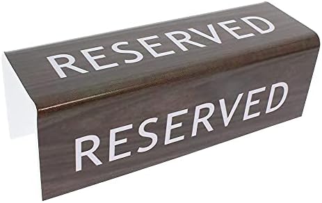 Reserve assento ou sinais de pew 3 lados Lucite Reservado