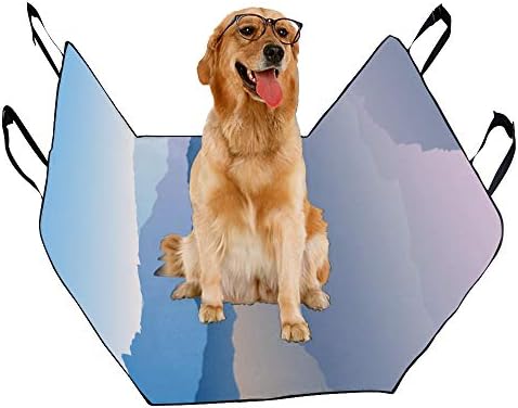 Capa de assento de cão enevotx personalizado hawthorn design estilo sonho impressão tampas de assento de carro para cães impermeável não deslize
