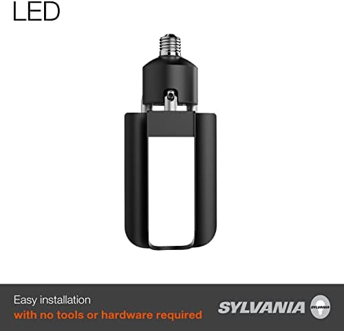 Sylvania LED Garage Retrofit Light, 300W = 60W, acabamento preto, 6000 lúmens, base média, 5000k, luz do dia - 1 pacote