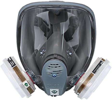 7pcs/set peça face completa reutilizável para 6800 máscara facial de silicone meio amplamente utilizado em laboratório de tinta spray de madeira