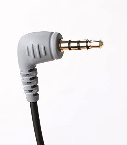 O cabo do microfone de reposição SBSNH pode girar acessórios de microfone de adaptador de 3,5 mm de homem a feminina
