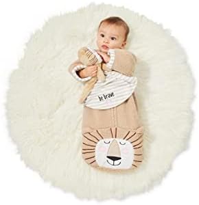 Enesco Izzy e Oliver New Baby Infant Lion Be Brave Tag-A-Long Byled Animal Blain Toy, 13,2 polegadas, Brown