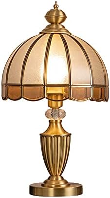 Zhaoleei estilo europeu de cobre lâmpada de tabela luz retro quarto de cabeceira lâmpada de mesa americana
