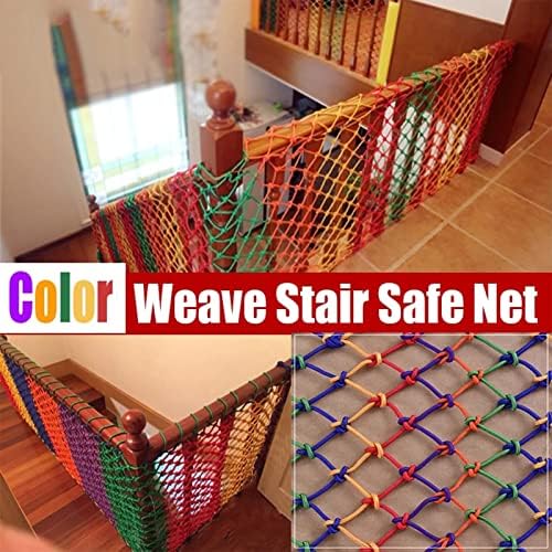 Rede de escalada de segurança infantil, rede de proteção contra escada para decoração, escada da varanda anti-queda, tamanho personalizado AFGZQ)