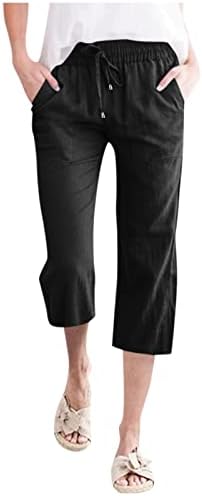Ethkia Plus Size Size Pant Suits for Women Business Casual Mulheres de cintura alta Ponta de perna larga Moda elástica
