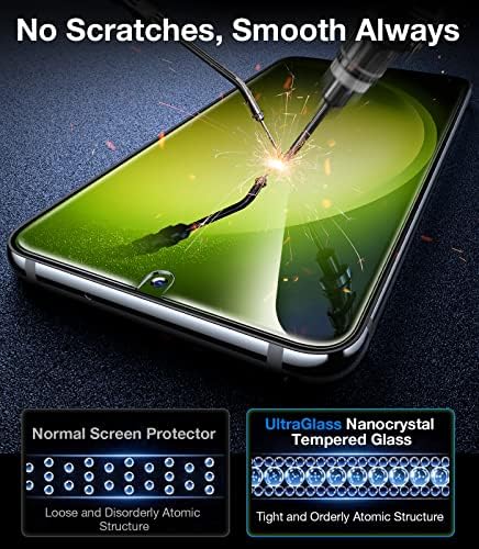 UltraGlass apenas para o protetor de tela Samsung Galaxy S23 [SGS Military Sriturado] Compatível para impressão