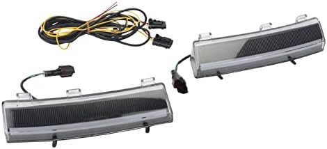 Duolctarms LED diurna Luzes de pára-choques dianteiro âmbar/branco com lâmpada de sinal de giro compatível com 2006-2009 Nissan