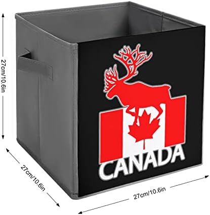 Bandeira de alce Canadá Bins dobráveis ​​Bins básicos
