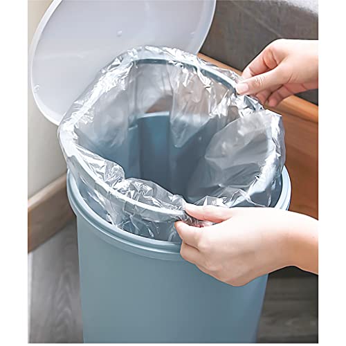 Lata de lixo de zalord lata de lixo de 10l Passo com tampa e pedal de plástico, banheiro da cozinha Sala de estar redondo latas de lixo, latas de lixo de cesta de papel grande lixo para cozinha