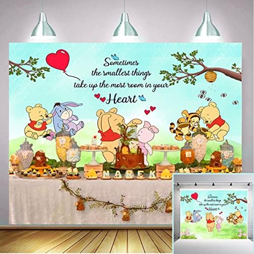LXBO Classic Bear Birthday Birthday Cartoon Urso Photography Background Baby Shower Decoration Banner infantil Festa