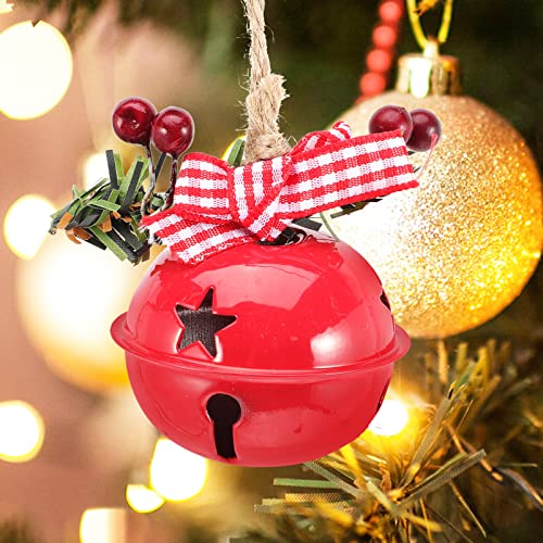 3pcs Projetado de natal Diy Diy Decors Bell DIY Cena Pingententes Decorações de Natal