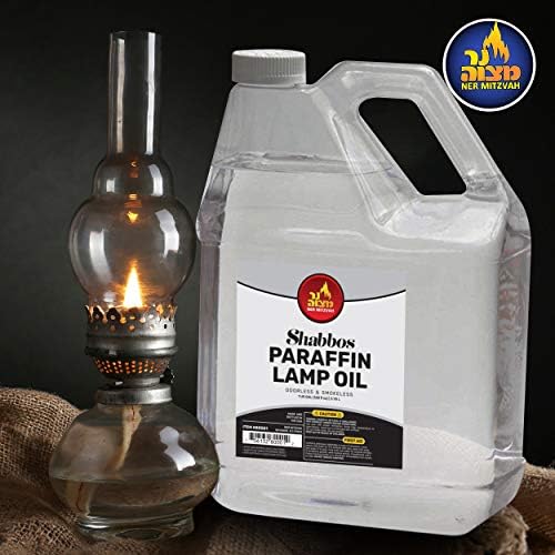 1 galão de parafina de parafina Óleo - Combustível transparente, sem odor e limpo para uso interno e externo - óleo de lâmpada Shabbos, por Ner Mitzvah