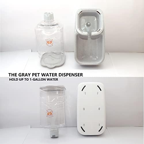 Gravity Pet Water Dispenser, alimentador de água durável de 1 galão. Estação de água automática para cães e gatos