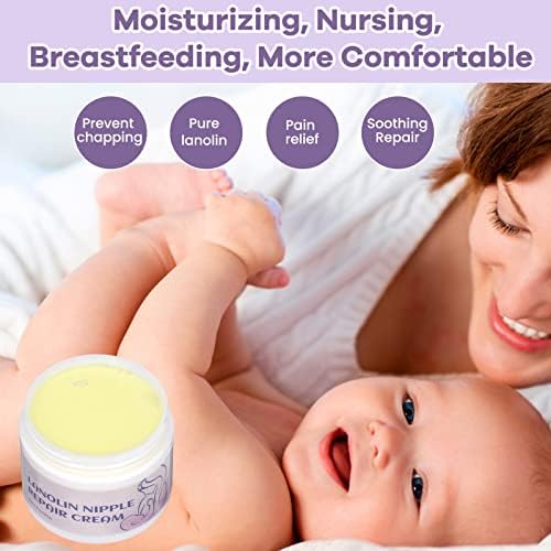 Creme de reparo do mamilo Dilwe, 30g, Lanolin Butter Butter Natural Hidratante Evite Creme de Reparo de Baby Baby Baby para mamãe