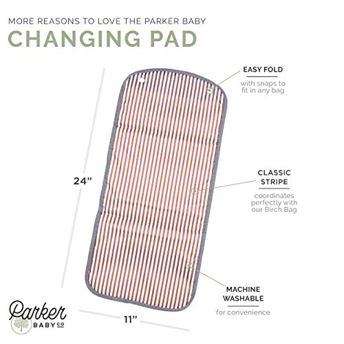 Parker Baby Portable trocam almofada para fraldas para bebês - troca de fraldas portáteis, troca de tapete para viagem - Birch Bag