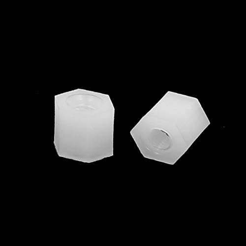 NOVO LON0167 M3 X 6MM FRINHO FEMANHO NYLON PILO DE NYLAR PCB HEX HEXAGONAL SPACERS SPACHERS 50pcs (M3 x 6mm innengewinde