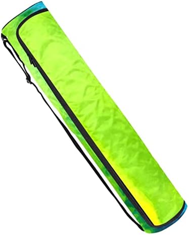 Bolsa de tapete de ioga unissex, transportadora de tapete de ioga com tira de ombro ajustável abstrato pintura colorida de arco