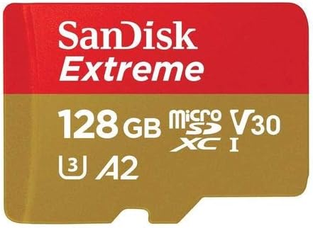 Sandisk Extreme V30 A2 128 GB Microsd Memory Card 4K SDXC funciona com o pacote DJI MAVIC Mini Drone Flycam com tudo,