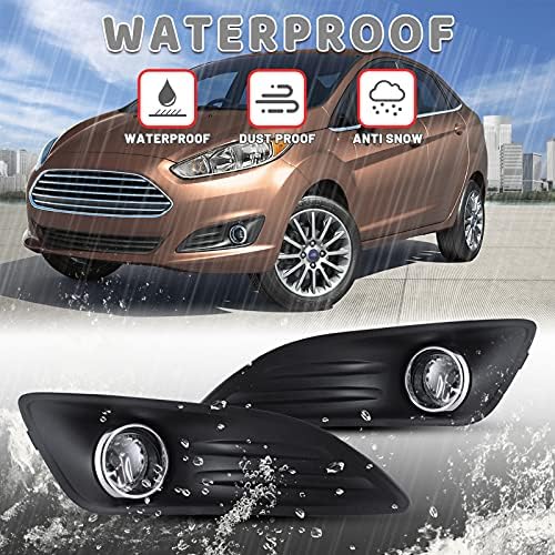 Lâmpada de nevoeiro Autowiki para 2014 - 2018 Ford Fiesta Fog Lights Modelos para 2019 Ford Fiesta S & Se modelos com kit de fiação