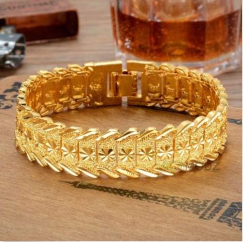 Play Pailin Hot Fashion 24K Amarelo Gold Men Flingous Jewelry Blange Bracelet