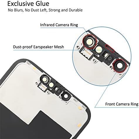 Para iPhone 13 Substituição de tela 6,1 polegadas, 3D Touch LCD Digitalizador Touch Screen Assembly com ferramentas