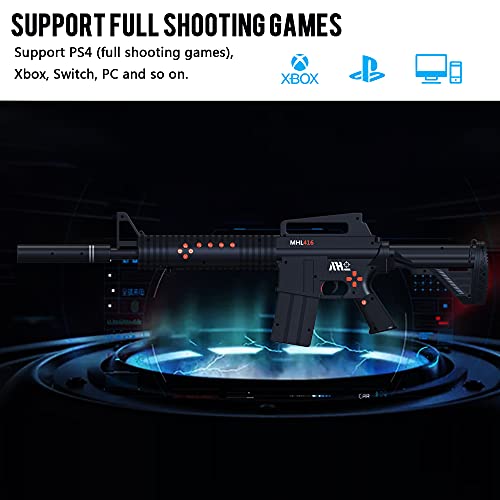 Controladores de armas sem fio mefaster compatíveis com PlayStation 4, Game Joystick Controller para PS-4 Pro, PS-4 Slim Shooting Games, recarregável por USB