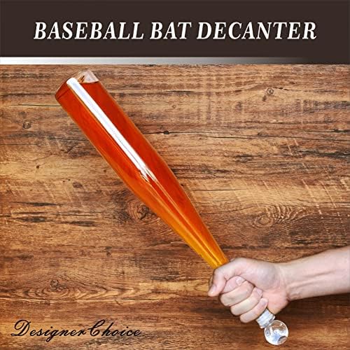 Decanter de uísque de beisebol Conjunto com óculos, presentes de uísque para homens Decantador de uísque para homens, decantador