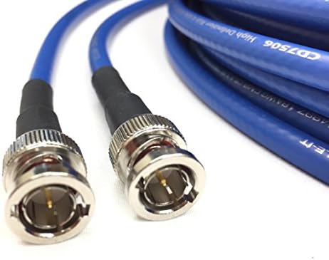 Conexão de cabo personalizada 300 pés HD -SDI 3G RG6 BNC para BNC Video Coaxial Cable Purple 4,5 GHz - Feito nos EUA -