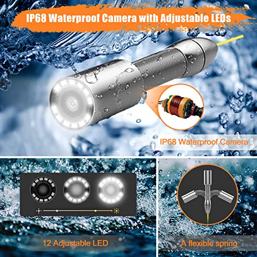 Dismissor de esgoto de esgoto de 512Hz Sonde 23mm IP68 Cabeça de substituição da cabeça da câmera à prova d'água, apenas para qualquer sistema de câmeras de inspeção de tubo de encanamento de qualquer hbuds