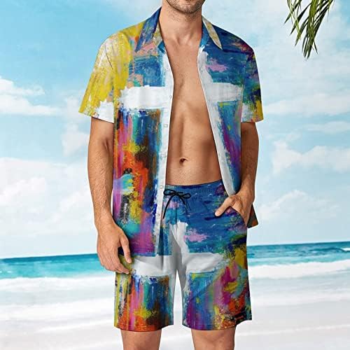 BMISEGM Summer Tshirts Shirts for Men Men Summer Fashion Leisure Hawaii Seaside Beach Praia Digital 3D Separa