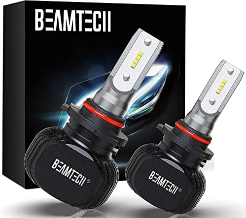 Beamtech 9005/HB3+880 lâmpadas LED combina, série S1 extremamente brilhante, tudo em um plug n play halogen reposição, 4