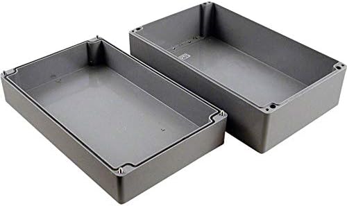 Hammond Electronics 1590ZGRP244 Case universal 400 x 250 x 160 pacote cinza de poliéster de 1