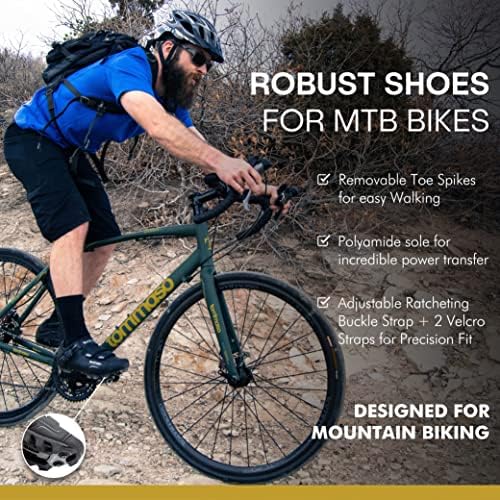 Tommaso masculino de bicicleta de montanha masculina 100, 200, elite All Mountain Vibram Sole Mountain Bike Shoes