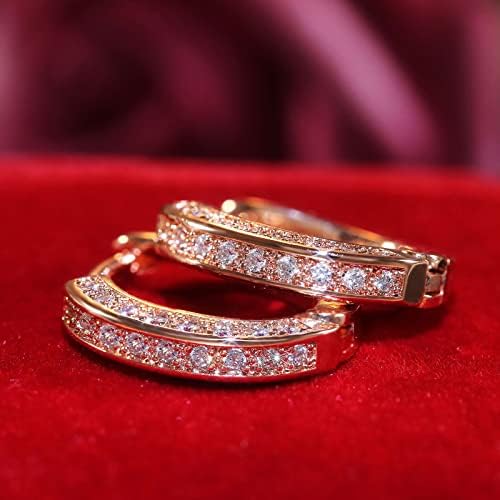 1 Pares Brincos de argola de diamante para mulheres meninas ouro prateado zirconia moda moda pequenos breolas de piercing brincos jóias
