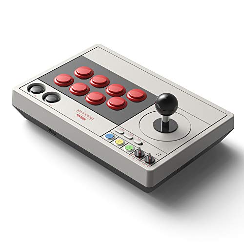 8bitdo Arcade Stick para Switch & Windows, Arcade Fight Stick Support Bluetooth, receptor 2.4g e conexão com fio