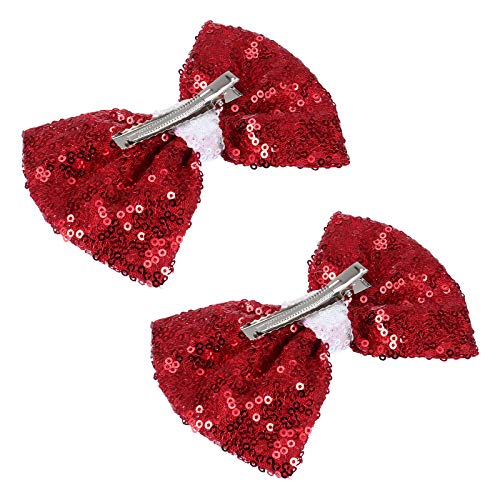 Aboofan 2pcs crianças garotas meninas lindas arcos de cabelo clipes de cabelo glitter barrettes