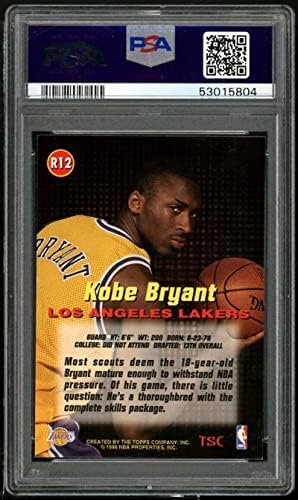 Cartão de Rookie de Kobe Bryant 1996-97 Novizações do Stadium Club I R12 PSA 9