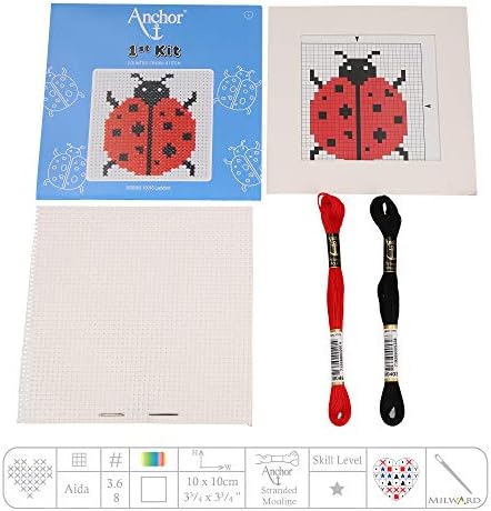 Kit de ponto cruzado âncora Ladybird