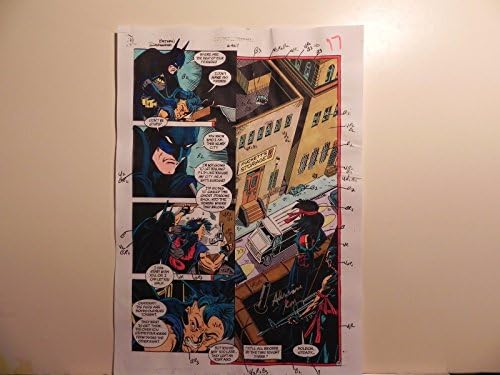 Batman Shadow Box Part #1 Guia de cores assinada por Adrienne Roy com C.O.A PG 13