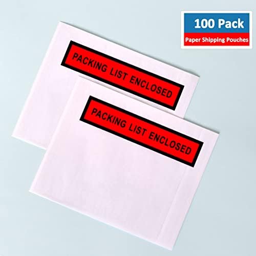 100 PCs 4,5 x 5,5 envelopes de embalagem de papel - bolsa de envio/correspondência autoadesiva para bolsas fechadas para embalagem rótulo de fatura de slips