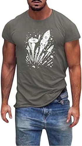 Tamas de manga curta do soldado masculino do ZDDO para homens, t-shirt de impressão gráfica engraçada camisetas de verão de