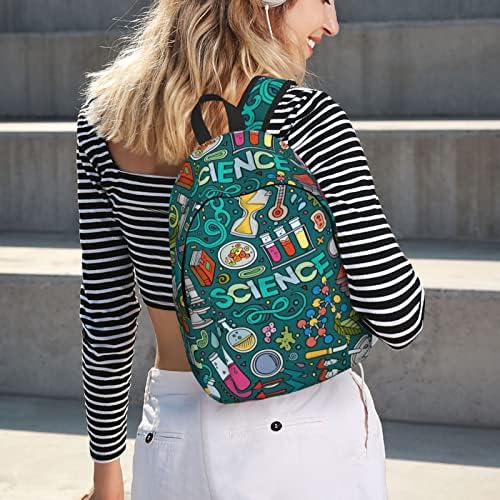 Nolace Cartoon Science tema grande backpack da faculdade Backpack Backpack Backpack Bag Daypack para meninos meninos