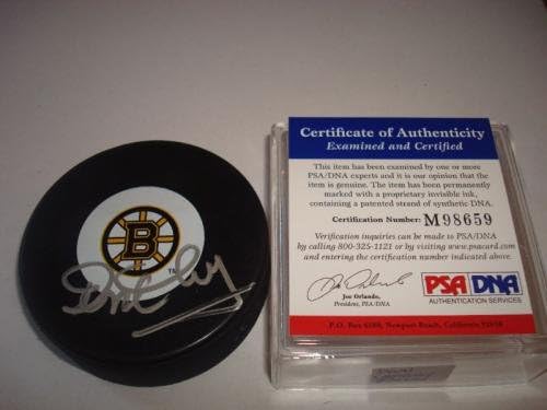 Don Cherry assinou Boston Bruins Hockey Puck PSA/DNA B - Pucks autografados da NHL