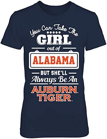 T -shirt Auburn Tigers Auburn Auburn - leve a garota