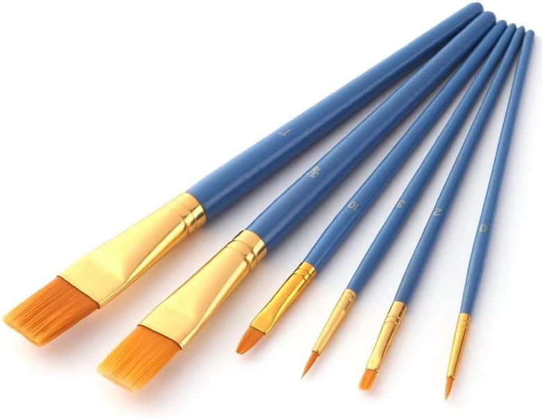 Zhuhw pincel em miniatura conjunto de caneta de nylon Óleo de óleo de aquarela profissional ferramenta