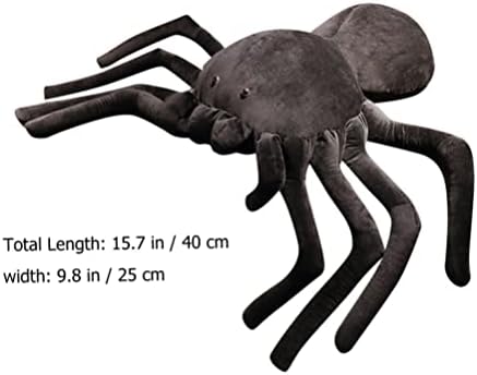 STOBOK ENORME PLUSHIES Aranha brinquedos de pelúcia, brinquedos de animais empalhados de aranha preta realistas brinquedos