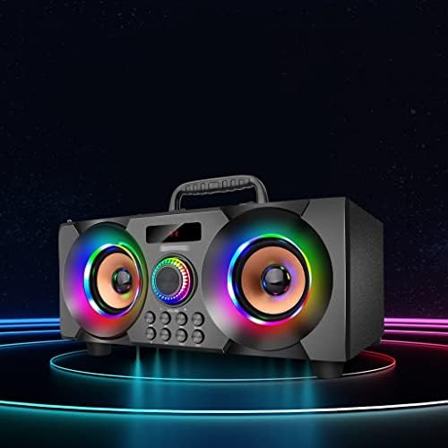 Alto -falante bluetooth portátil de 60w com subwoofer sem fio, oradores de partido estéreo sem fio, luzes de rádio