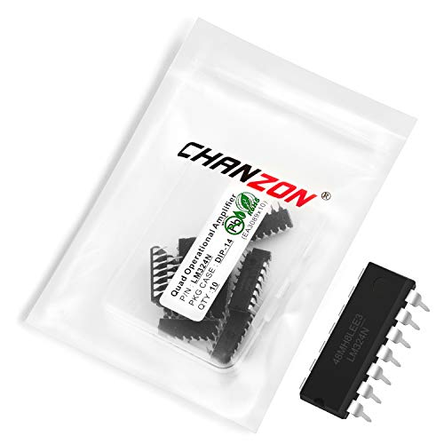 Chanzon 10pcs LM324N DIP-14 Regulador de tensão ajustável transistor 100na